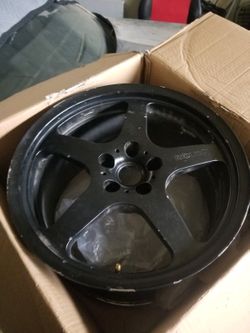 Two rear 18x10.5 roush wheels