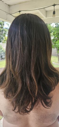 Brown 12" virgin hair