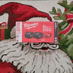 MILWAUKEE BATTERIES Redlithium Xc 5.0 Double Pack With Charger