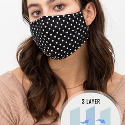 Polka dot Printed Reusable Washable Fashion Face Mask