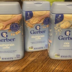 Gerber cereal  2 pack