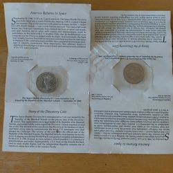 2)Space Shuttle Discovery(Commemorative$5Coin