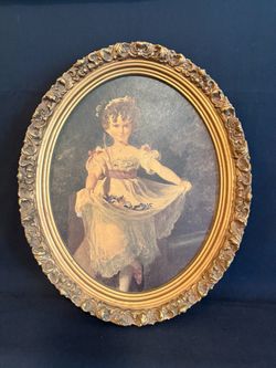 Vintage Miss Murray Framed Portrait