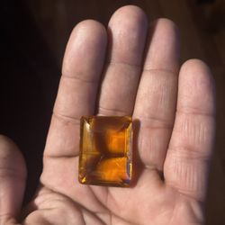 Orange Citrine Emerald Cut 120.5 Carats