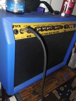 Guitar and amp combo