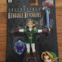 Vintage Legend Of Zelda Link Keychain Nintendo 64