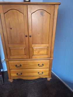 6feet tall Oak Armoire