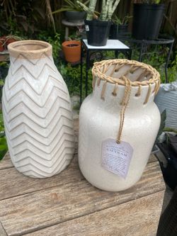 2  Decorative Vases/ Brand New