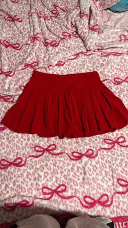 Red skirt