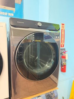 Samsung 7.5 cu. ft. Smart Dial Gas Dryer with Super Speed Dry in Brushed Black