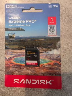 SANDISK - 1TB Extreme PRO SDXC UHS-I Memory Card NEW