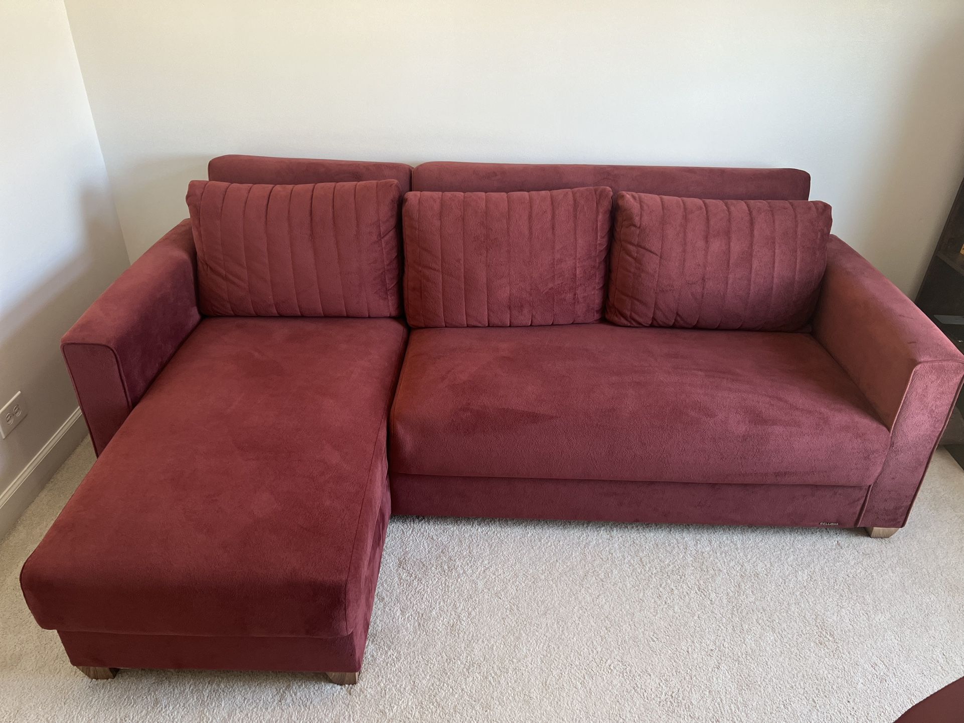 L Shape Couch With Storage ( Bellona)