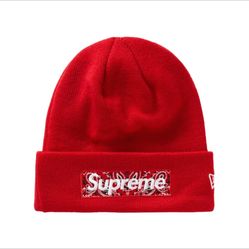 New Era Box Logo Beanie (FW19) Red