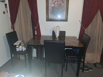 Table and chairs