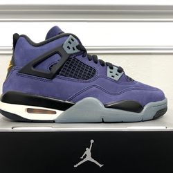 Size 5.5Y - Air Jordan 4 Retro GS Lakers (IB4171-500)