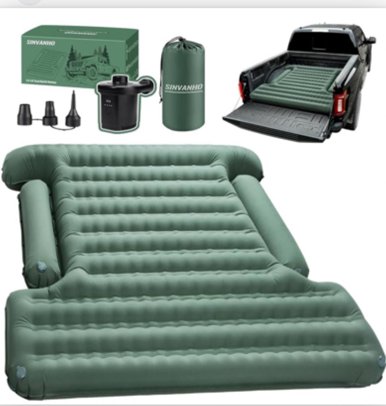 Truck Bed Inflatable Air Mattress 5.5-5.8 Ft. By Sinvanho