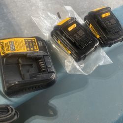 2dewalt New  Batteries And Charger For 120 