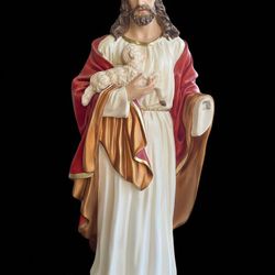 Jesus The Good Shepherd Statue