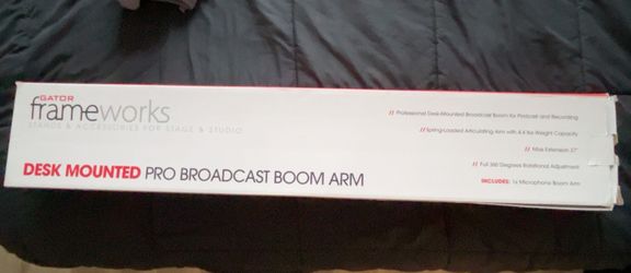 Gator Frameworks Pro Broadcast Boom Arm – Mic Stand