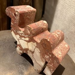 RARE Artisan, Handcrafted Italian Sculptural Travertine Camel Mid-Century Modern