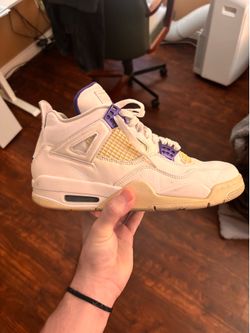 Jordan 4 purple metallic