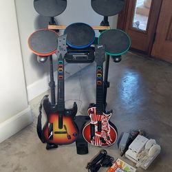 Guitar Hero Band Hero bundle and Game System Rockband Rock Band