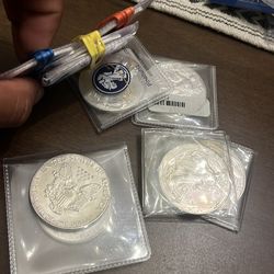 9 American Silver Eagles