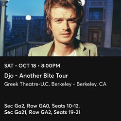 Djo Tickets 
