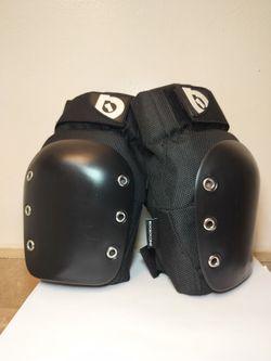 661 SixSixOne DJ BMX MTB Mountain Bike Knee Guards Pads - Black - Size Large (Like New)