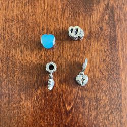 Four Pandora Charms 