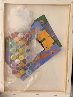 Paint by Numbers Kit with Canvas and Paints