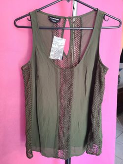 BEBE FARK GREEN TANK