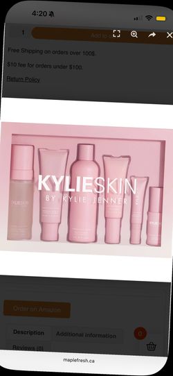 Kylie Jenner Face Wash Kit