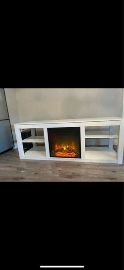 Tv stand with fireplace