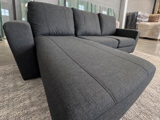 Dark Gray L-Shaped Sectional Sofa