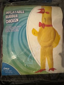Inflatable chicken costume