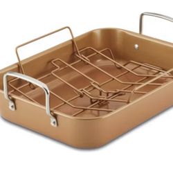 Ayesha Curry Nonstick Roaster / Roasting Pan with Rack - 11