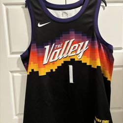 Devin Booker Phoenix Suns The Valley Nike Swingman Jersey Size XL