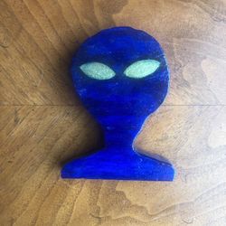 Wooden Alien Pen/Pencil Holder