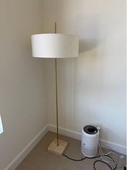 Stone / White / Gold Lamp