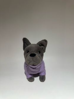 Jellycat purple Sweater French Bulldog plush (retired)
