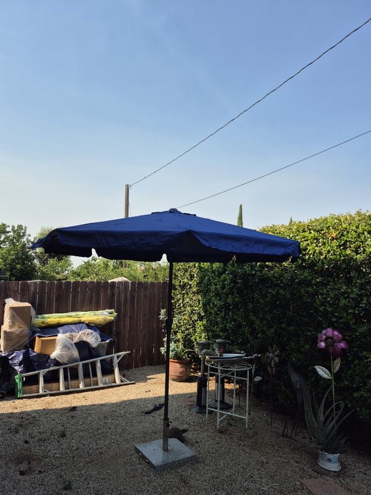 10" FT Market Umbrella Patio Color: Navy Base Not Included