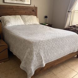 Queen Sized Bed Frame w/Mattress