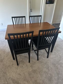 Crate and Barrel Expandable Dining Set Optional Bench