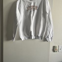 Two Women’s Sweaters Goldan Heavy White Nike and Luna Ivy Green Like New Size S/M $15 Each  