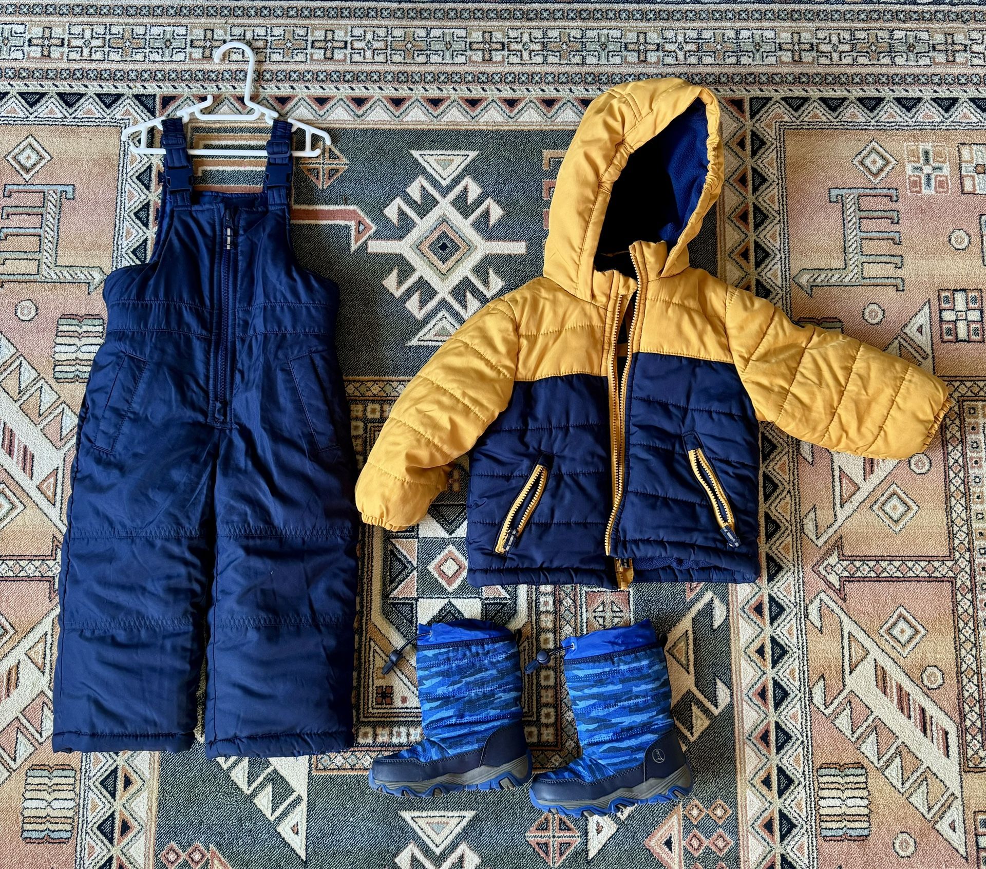 Toddler Winter Jacket, Snow Pants, Snow Boots