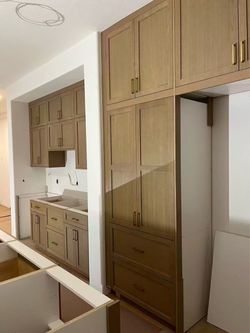 White oak kitchen cabinets