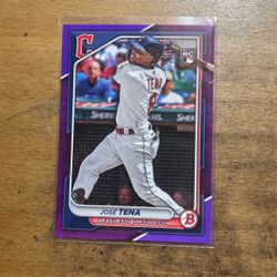 2024 BOWMAN JOSE TENA PURPLE ROOKIE 054/250 CARD 