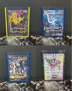 Pokemon Cards Jolteon Vaporeon Umbreon Espeon Chinese / Korean