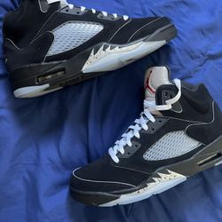 Mens Jordan 5 Black Metallic Sz 13